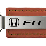 Honda Fit Leather Key Fob - Brown