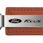 Ford Focus Leather Key Fob - Brown