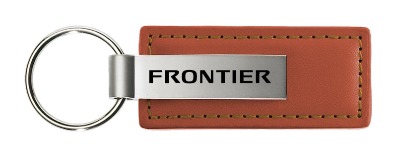Nissan Frontier Leather Key Fob - Brown
