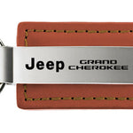 Jeep Grand Cherokee Leather Key Fob - Brown