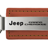 Jeep Grand Cherokee Leather Key Fob - Brown