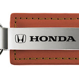 Honda Leather Key Fob - Brown