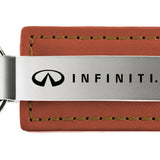 Infiniti Leather Key Fob - Brown