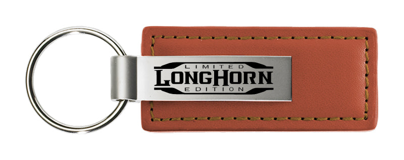 Ram Longhorn Limited Edition Leather Key Fob - Brown