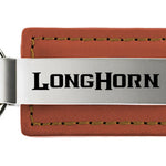 Ram Longhorn Leather Key Fob - Brown