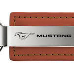 Mustang Leather Key Fob - Brown