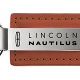 Lincoln Nautilus Leather Key Fob - Brown