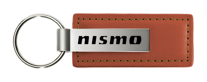 Nissan Nismo Leather Key Fob - Brown