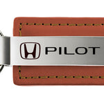 Honda Pilot Leather Key Fob - Brown