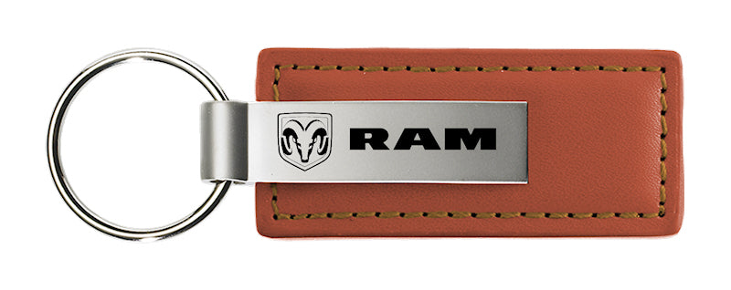 Ram Leather Key Fob - Brown