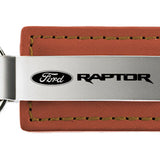 Ford Raptor Leather Key Fob - Brown