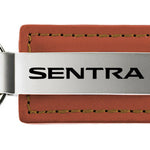Nissan Sentra Leather Key Fob - Brown