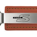 Acura Type-S Leather Key Fob - Brown