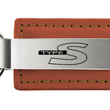 Acura Type-S Leather Key Fob - Brown
