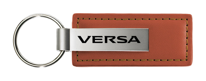 Nissan Versa Leather Key Fob - Brown