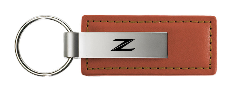 Nissan Z (New) Leather Key Fob - Brown