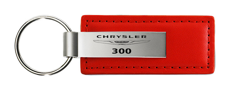 Chrysler 300 Leather Key Fob - Red