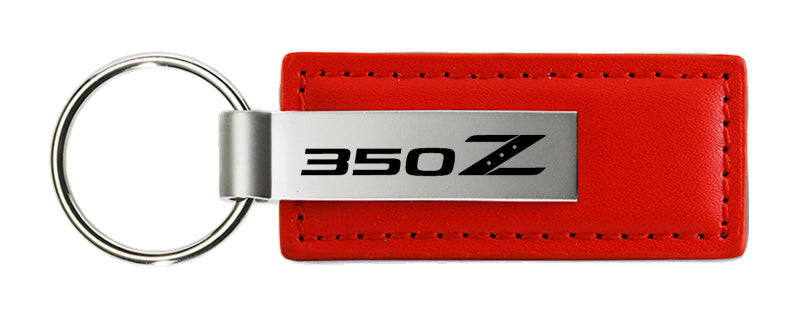 Nissan 350Z Leather Key Fob - Red