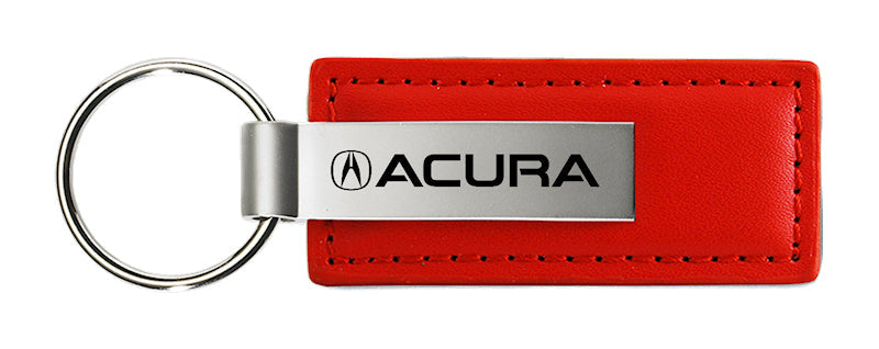 Acura Leather Key Fob - Red