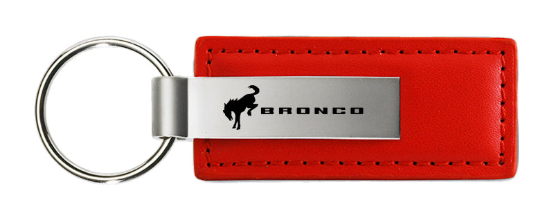 Ford Bronco 2020 Leather Key Fob - Red