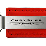 Chrysler Leather Key Fob - Red