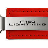 Ford F-150 Lightning Leather Key Fob - Red