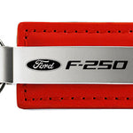 Ford F-250 Leather Key Fob - Red