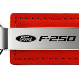 Ford F-250 Leather Key Fob - Red