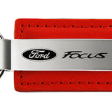 Ford Focus Leather Key Fob - Red