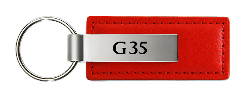 Infiniti G35 Leather Key Fob - Red