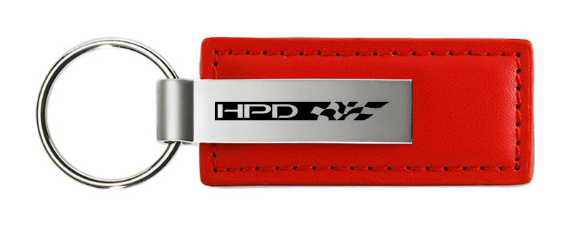 Honda HPD Leather Key Fob - Red