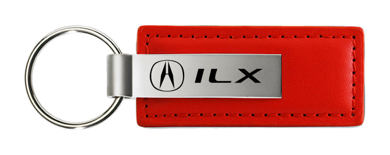 Acura ILX Leather Key Fob - Red