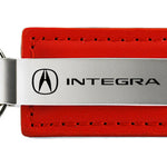 Acura Integra Leather Key Fob - Red