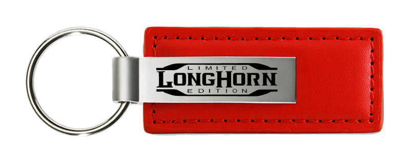 Ram Longhorn Limited Edition Leather Key Fob - Red