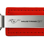 Mustang GT Leather Key Fob - Red