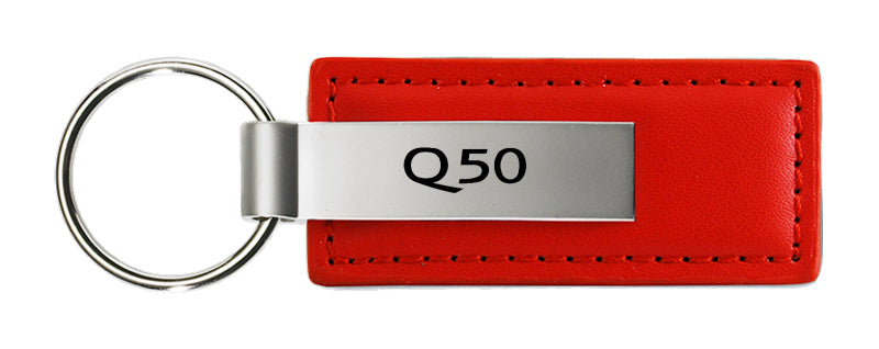 Infiniti Q50 Leather Key Fob - Red