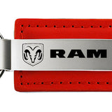 Ram Leather Key Fob - Red