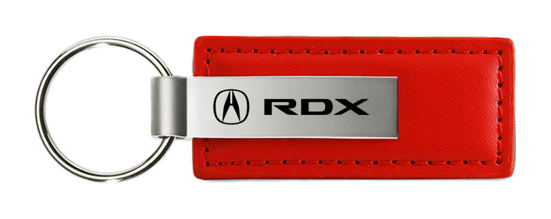 Acura RDX Leather Key Fob - Red