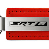 Dodge SRT-8 Leather Key Fob - Red