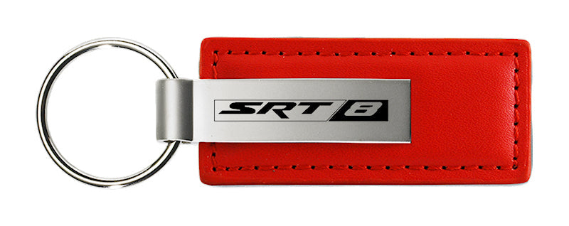 Dodge SRT-8 Leather Key Fob - Red