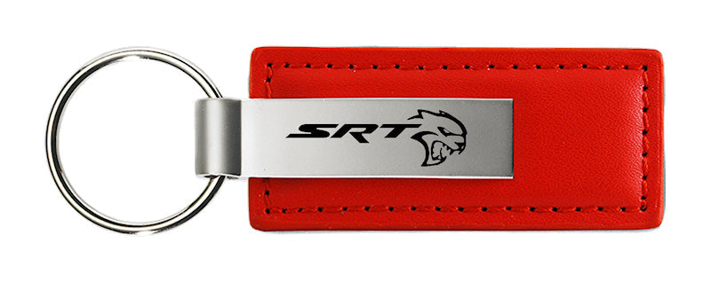 Dodge SRT Hellcat Leather Key Fob - Red