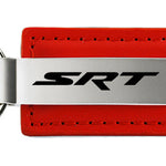 Dodge SRT Leather Key Fob - Red