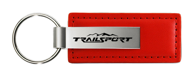 Honda TrailSport Leather Key Fob - Red