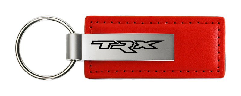 Ram TRX Leather Key Fob - Red