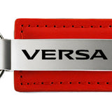 Nissan Versa Leather Key Fob - Red