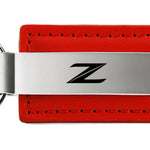 Nissan Z (New) Leather Key Fob - Red