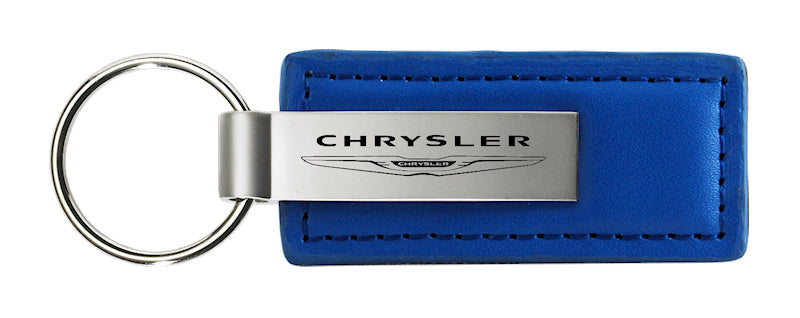 Chrysler Leather Key Fob - Blue