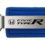 Honda Civic Type R Leather Key Fob - Blue