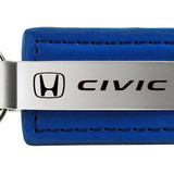 Honda Civic Leather Key Fob - Blue