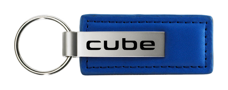Nissan Cube Leather Key Fob - Blue